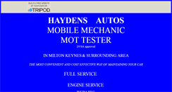 Desktop Screenshot of haydensautos.tripod.com