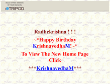 Tablet Screenshot of krishnavedha.tripod.com