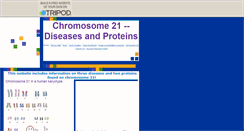 Desktop Screenshot of chromosome21.tripod.com