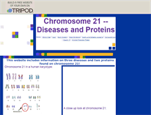 Tablet Screenshot of chromosome21.tripod.com