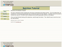 Tablet Screenshot of nutritiontutorial.tripod.com