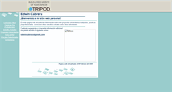 Desktop Screenshot of edwincabrera.pe.tripod.com