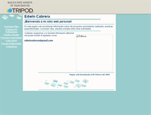 Tablet Screenshot of edwincabrera.pe.tripod.com