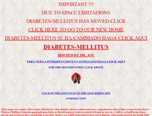 Tablet Screenshot of diabetes-mellitus.tripod.com