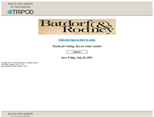 Tablet Screenshot of batdorfandrodney.tripod.com