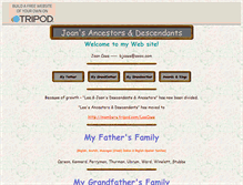 Tablet Screenshot of joancase.tripod.com