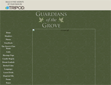 Tablet Screenshot of guardianofthegrove.tripod.com