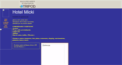 Desktop Screenshot of hotelmicki.ar.tripod.com