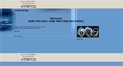 Desktop Screenshot of freeenglishsongs.tripod.com