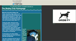 Desktop Screenshot of bobbycole1.tripod.com