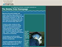 Tablet Screenshot of bobbycole1.tripod.com