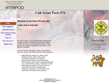 Tablet Screenshot of cubscouts-pack876.tripod.com