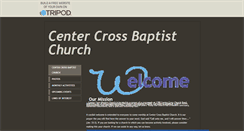 Desktop Screenshot of centercrossbaptistchurch.tripod.com