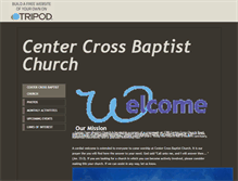 Tablet Screenshot of centercrossbaptistchurch.tripod.com