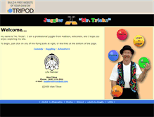 Tablet Screenshot of jugglermrtricks.tripod.com