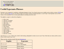 Tablet Screenshot of esperantophrases.tripod.com