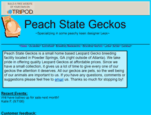 Tablet Screenshot of peachstategeckos.tripod.com