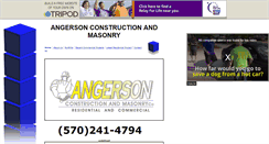 Desktop Screenshot of angersonconstruction.tripod.com