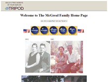 Tablet Screenshot of mcgreal-family.tripod.com