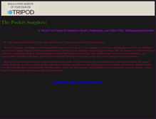 Tablet Screenshot of pocketsoapbox.tripod.com