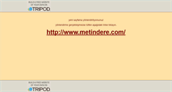 Desktop Screenshot of metindere.tripod.com