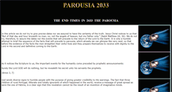 Desktop Screenshot of parousia2033.tripod.com