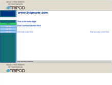 Tablet Screenshot of biopower.tripod.com