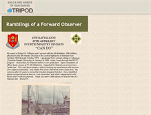 Tablet Screenshot of forwardobserver1970.tripod.com