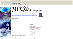 Desktop Screenshot of mikroekonomija.tripod.com