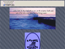Tablet Screenshot of livingwaterschurch.tripod.com