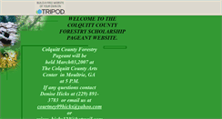 Desktop Screenshot of colquitt-forestry.tripod.com