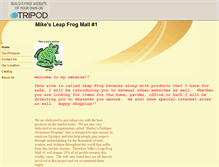 Tablet Screenshot of leapfrogmike.tripod.com