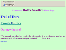 Tablet Screenshot of holleesaville.tripod.com