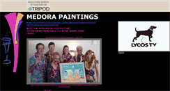 Desktop Screenshot of medorapaintings.tripod.com