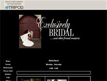 Tablet Screenshot of exclusivelybridal.tripod.com