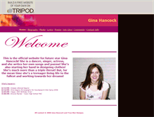 Tablet Screenshot of ginahancock.tripod.com