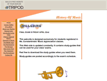 Tablet Screenshot of historyofmusic.tripod.com