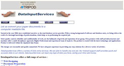 Desktop Screenshot of datainputservices.tripod.com