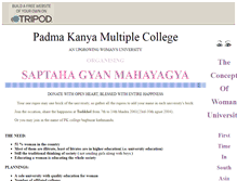 Tablet Screenshot of pkcollege.tripod.com