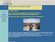 Tablet Screenshot of franciscogeographer.tripod.com