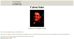 Desktop Screenshot of calvinsolet.tripod.com