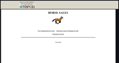 Desktop Screenshot of horsesales.tripod.com