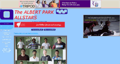 Desktop Screenshot of albertparkallstars.tripod.com