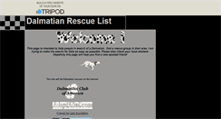 Desktop Screenshot of dalmatianresq.tripod.com