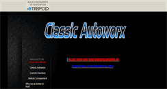 Desktop Screenshot of classicautoworx.tripod.com