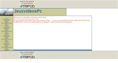 Desktop Screenshot of jeuxvideospc.tripod.com