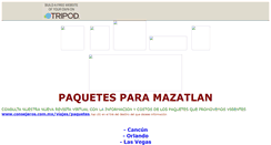 Desktop Screenshot of paquetesmazatlancvi.tripod.com