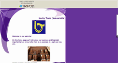 Desktop Screenshot of luckytoursalex.tripod.com