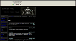 Desktop Screenshot of clanofsteel.tripod.com