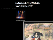 Tablet Screenshot of carolesmagicworkshop.tripod.com